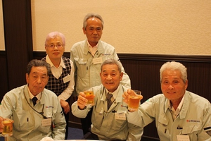 松川電氣のレジェンド5人です