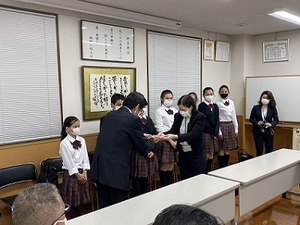 奨学金授与式