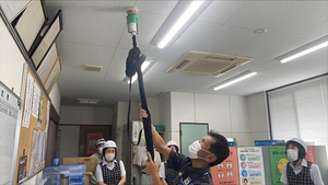 セコム職員の火災報知機講義