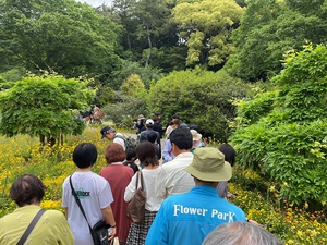 当日は花博で大盛況