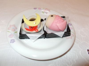 上生菓子「兜」「こいのぼり」