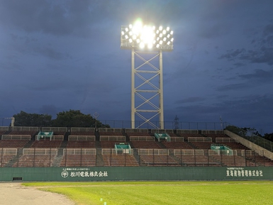 浜松球場夜間照明ＬＥＤ化工事